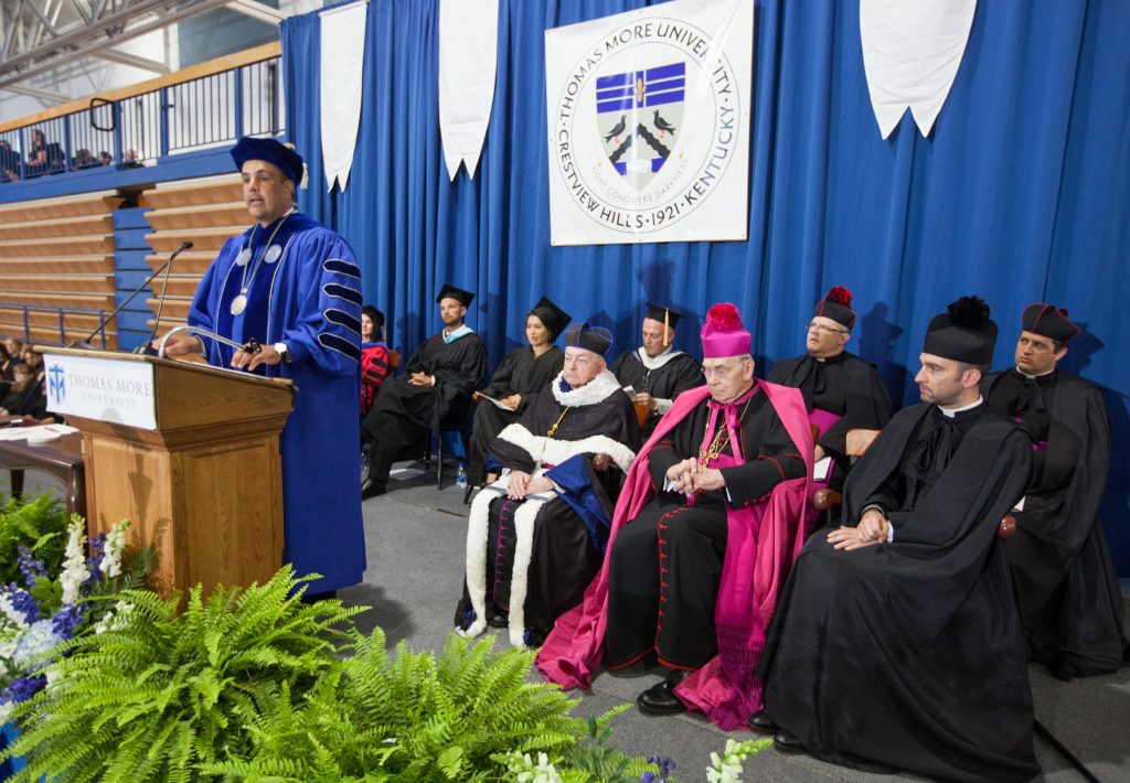 man giving speech