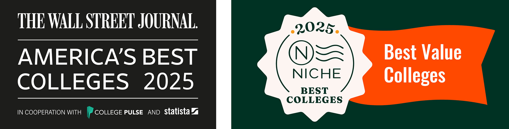 Best College logos for WSJ Pulse and NICHE