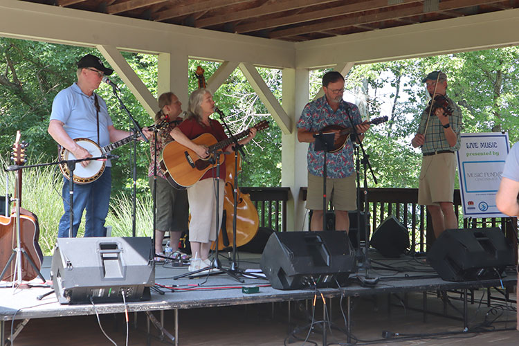 Local bluegrass band performing at the Concert for Conservation