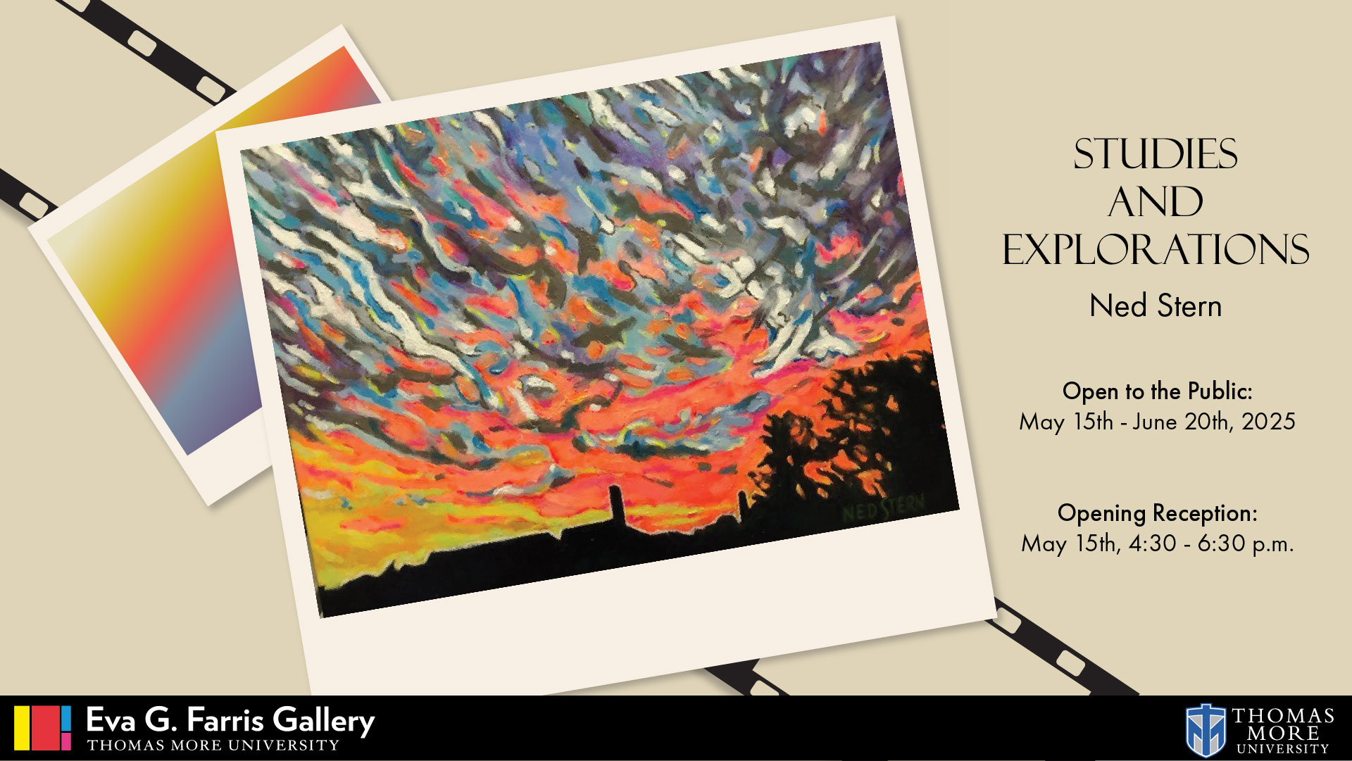 Gallery graphic for art exhibition